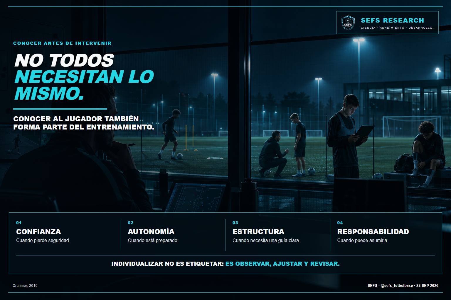No todos necesitan lo mismo: conocer al jugador también forma parte del entrenamiento