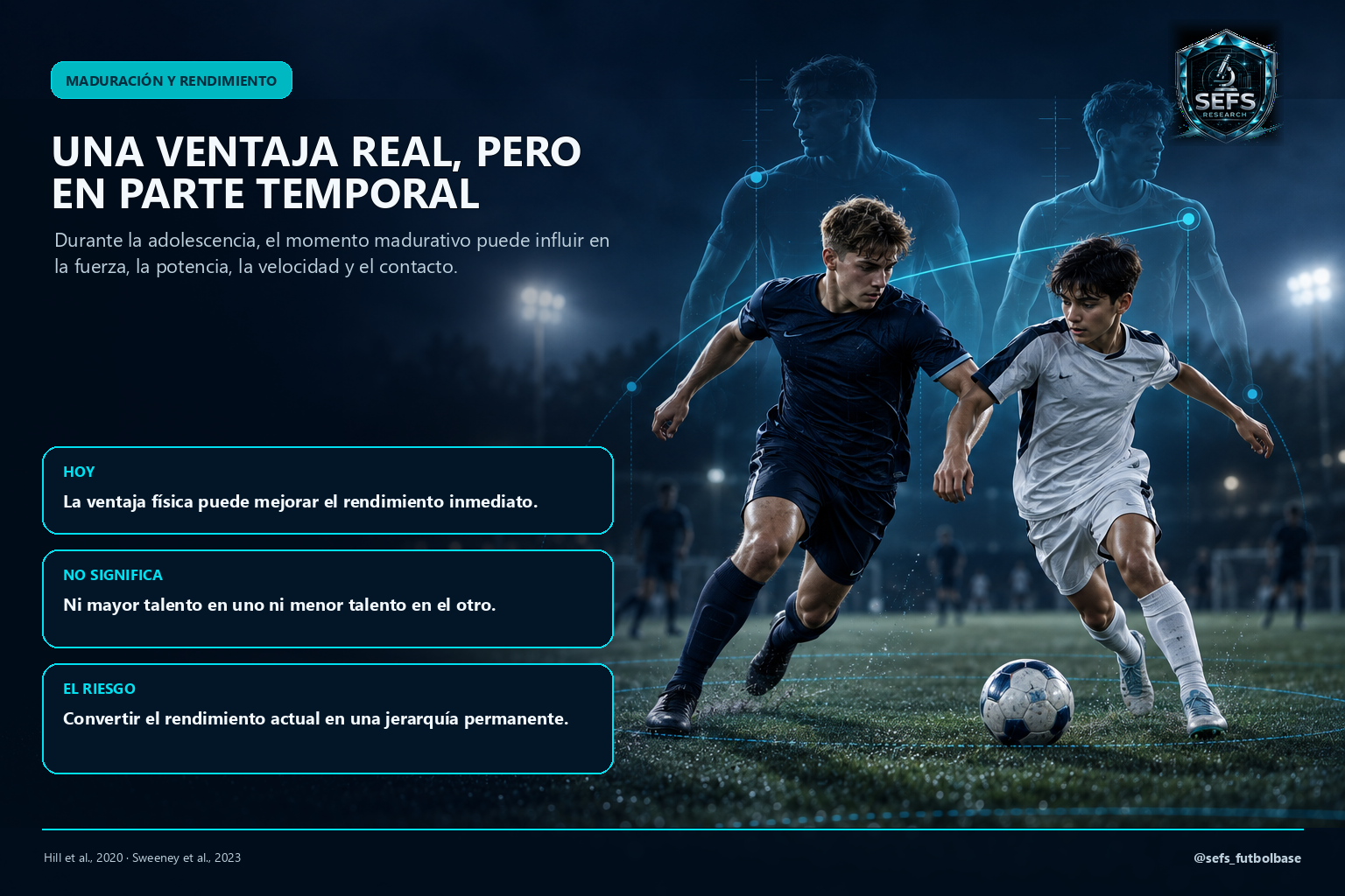 Una ventaja real, pero en parte temporal: la ventaja física no significa mayor talento; el riesgo es convertir el rendimiento actual en una jerarquía permanente